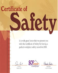 2009 SCF Safety Awards to Desert Sky Development